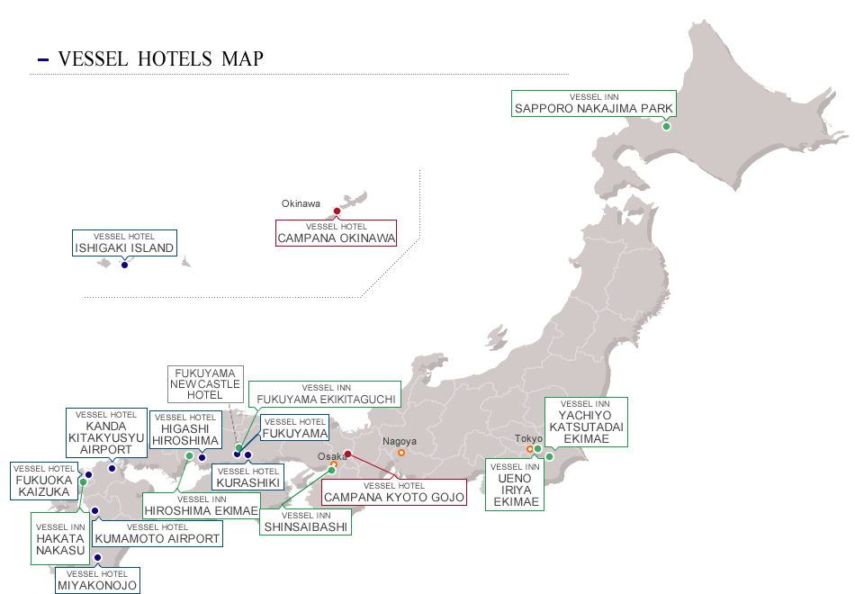 VESSEL GROUP HOTEL MAP